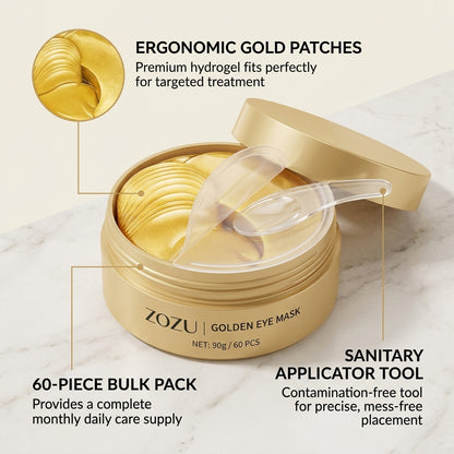 60/120 Pieces Eye Mask Avocado Gold Moisturize Firming Improve Eye Bags Eye Patches anti Wrinkle Eye Patches for Dark Circles