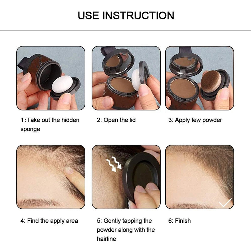 Hairline Concealer Powder for Thinning Hair - Instant Root Touch-Up for Men and Women