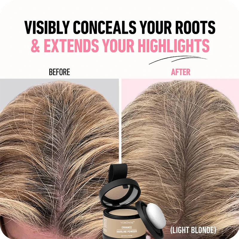 Hairline Concealer Powder for Thinning Hair - Instant Root Touch-Up for Men and Women