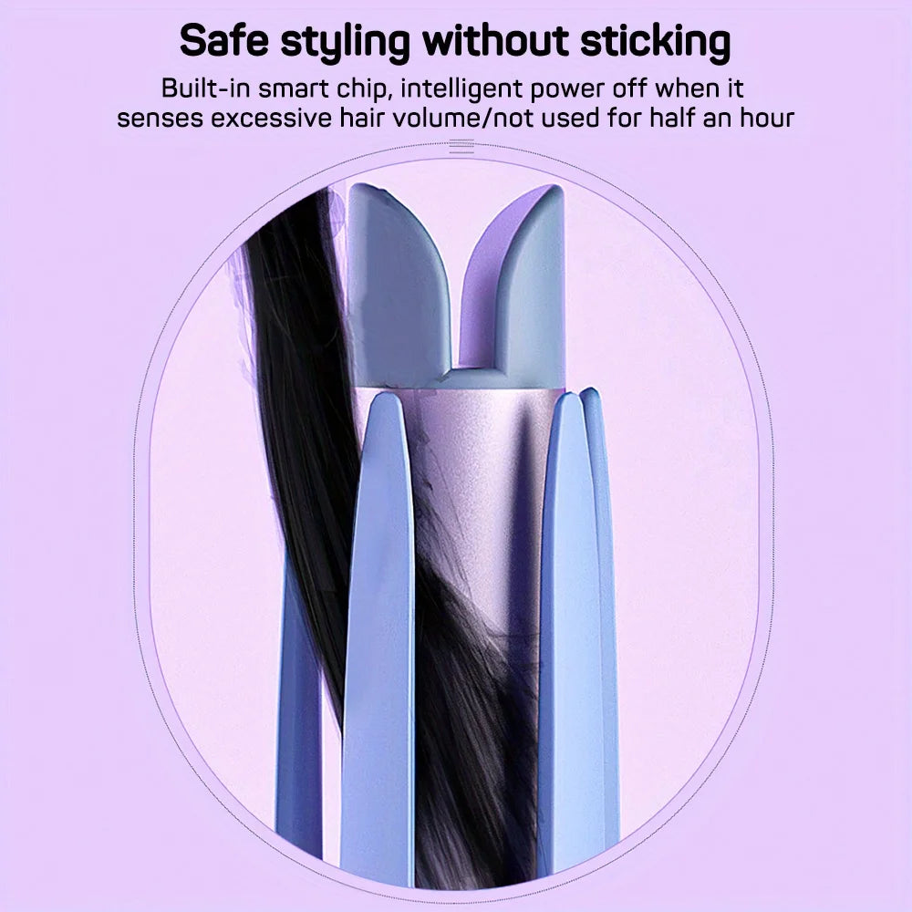 Professional 32MM Automatic Hair Curler with Auto Rotating Ceramic Technology - Curling Iron and Hair Waver