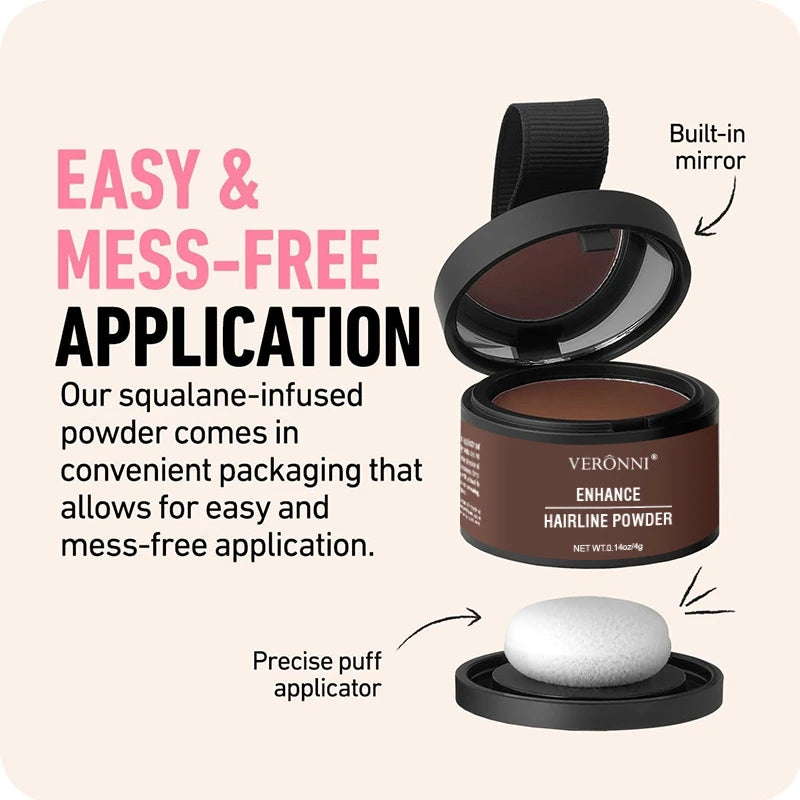 Hairline Concealer Powder for Thinning Hair - Instant Root Touch-Up for Men and Women