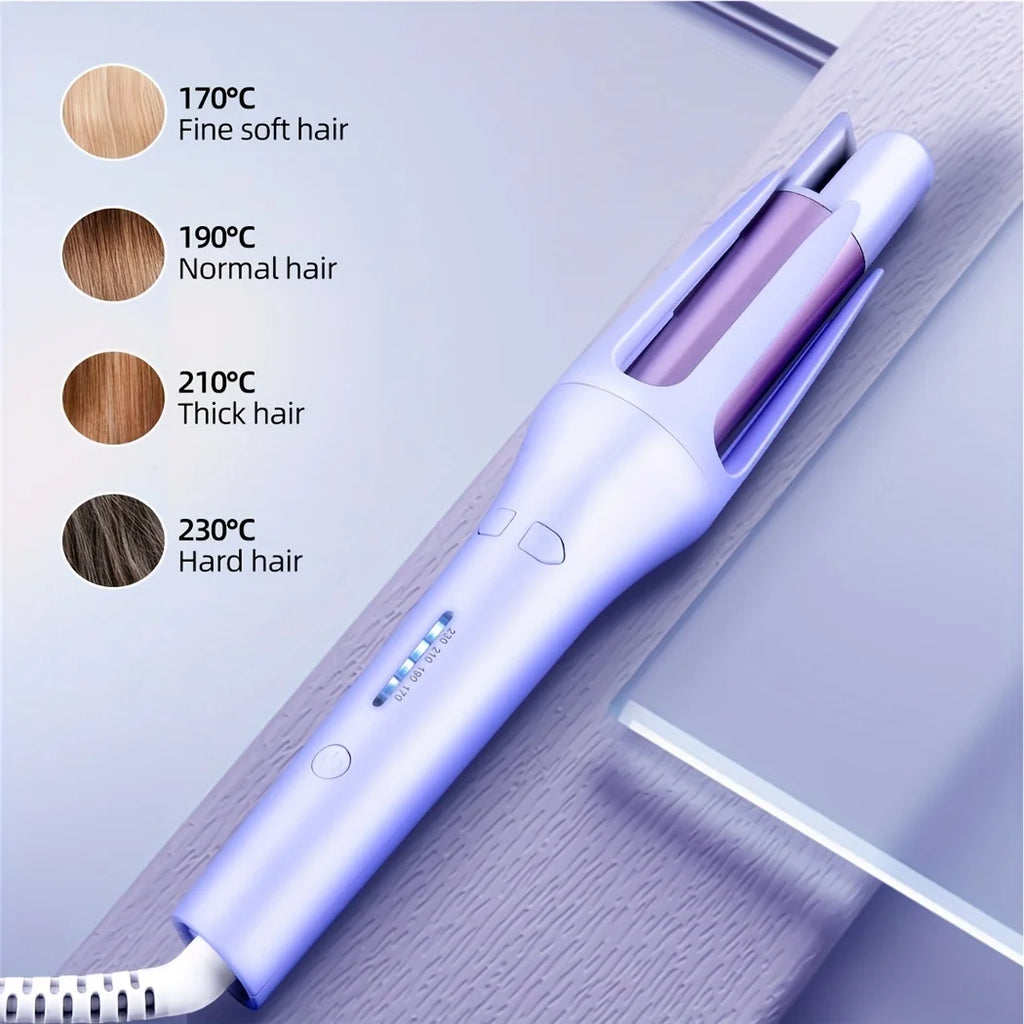 Professional 32MM Automatic Hair Curler with Auto Rotating Ceramic Technology - Curling Iron and Hair Waver