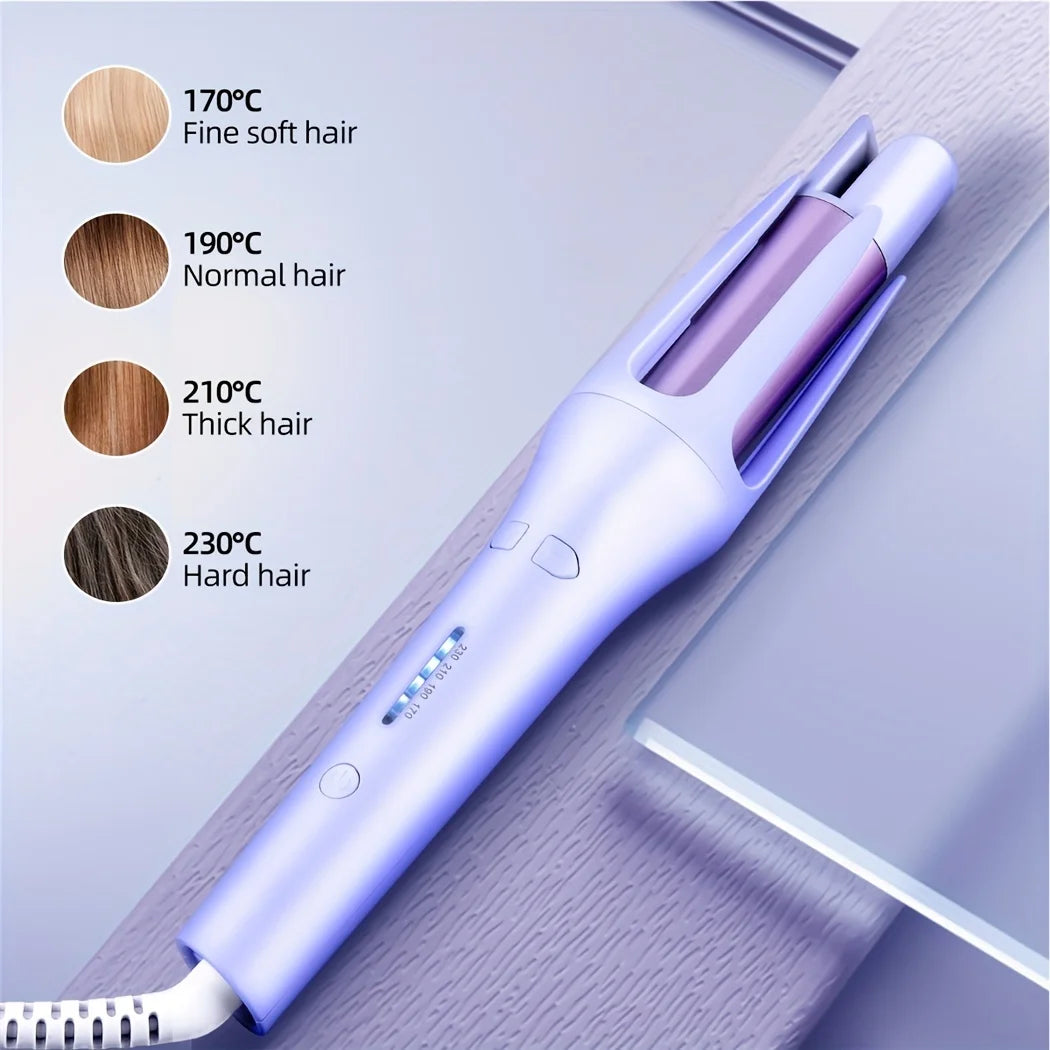 Professional 32MM Automatic Hair Curler with Auto Rotating Ceramic Technology - Curling Iron and Hair Waver